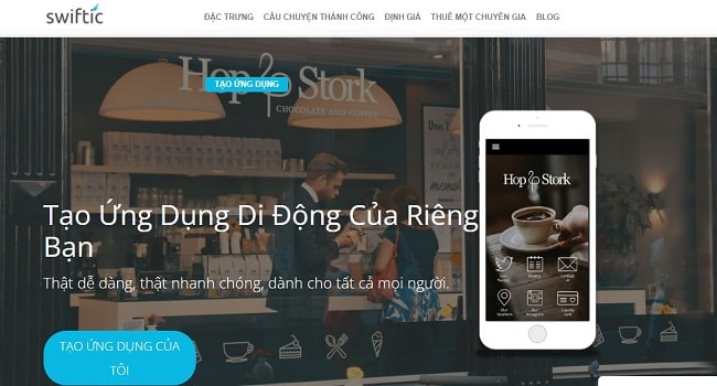 Làm App mobile với Swiftic